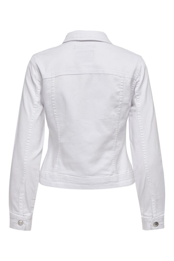 Springfield Denim jacket pockets white