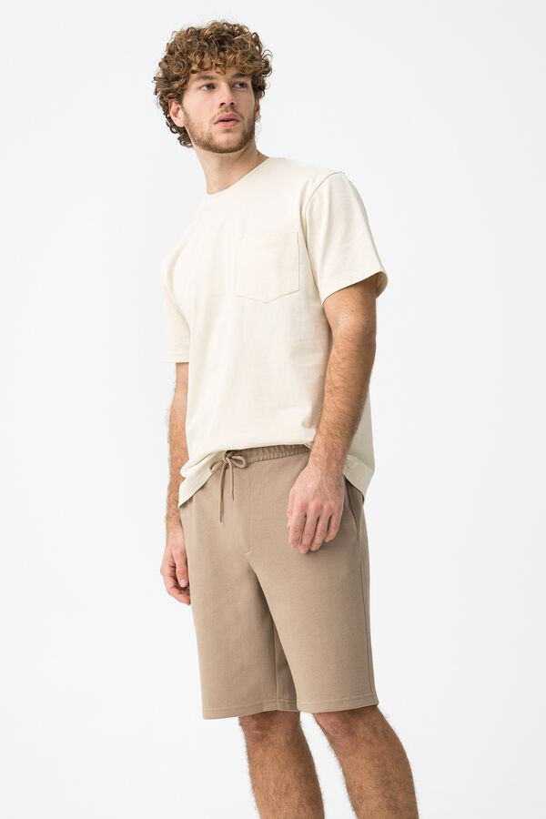 Tiffosi Bermudas cord&oacute;n ajustable beige