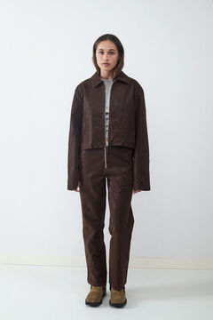 Balmohk Chaqueta corta efecto desgastado