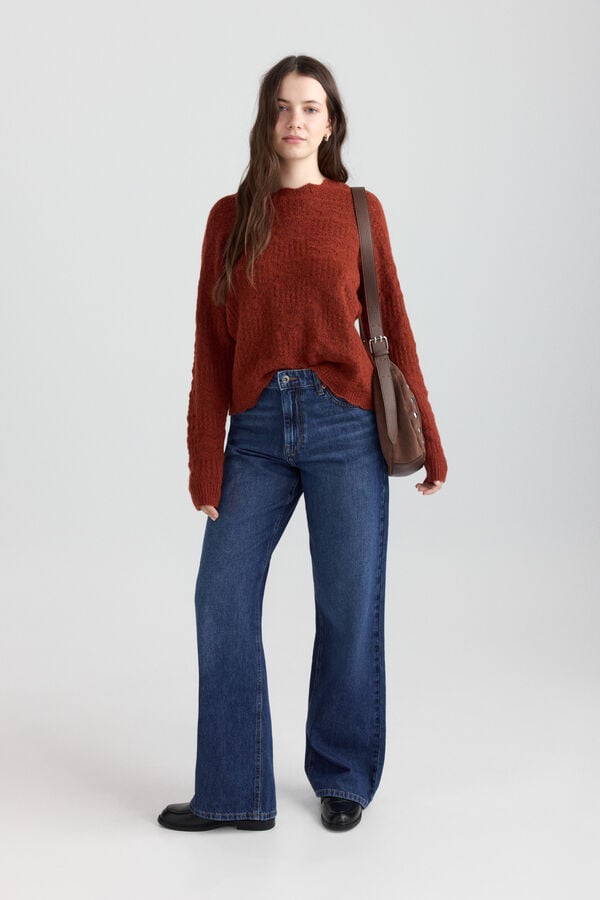Springfield Pointelle jumper red