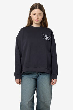 Noisy May Sweatshirt b&aacute;sico com bordado lateral