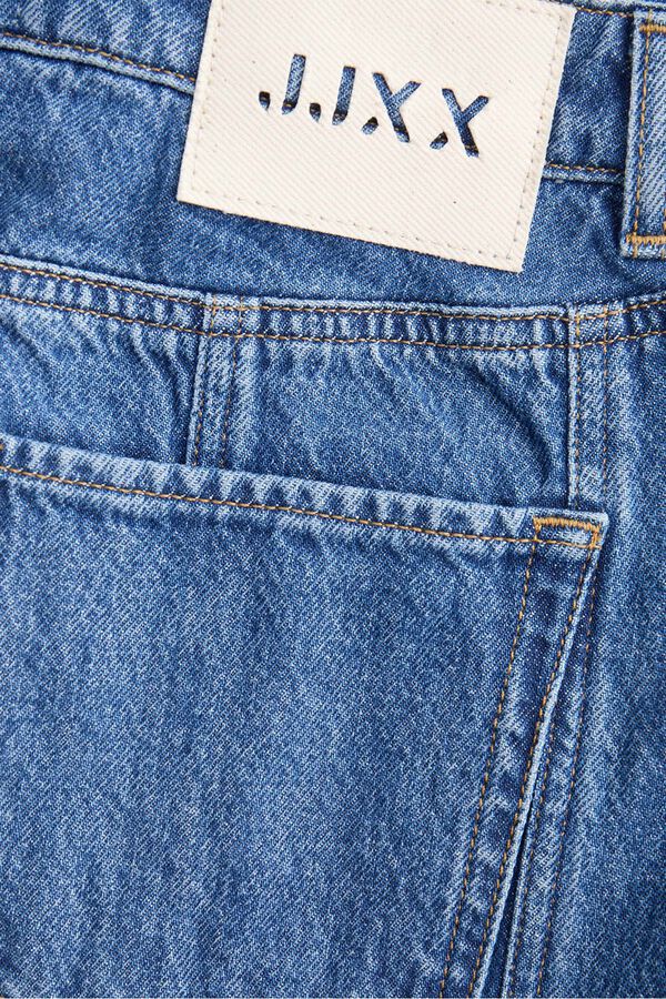 Jack & Jones Falda midi denim recortes azul