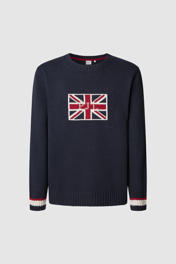Pepe Jeans Union Jack Regular Fit Jersey blue
