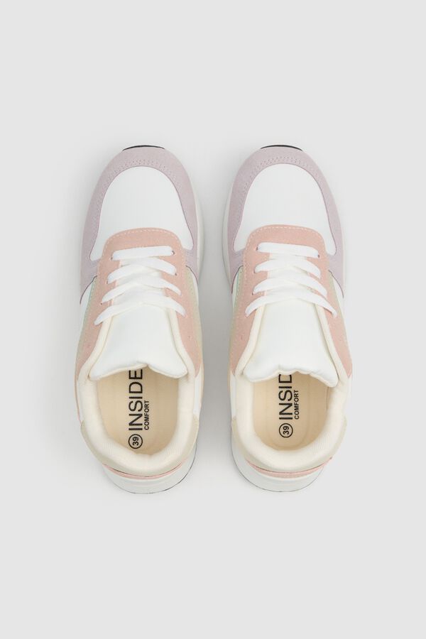 Inside Zapatillas running combinadas blanco