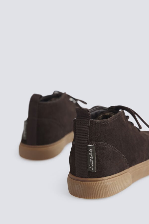 Springfield Leather lace-up boot brown