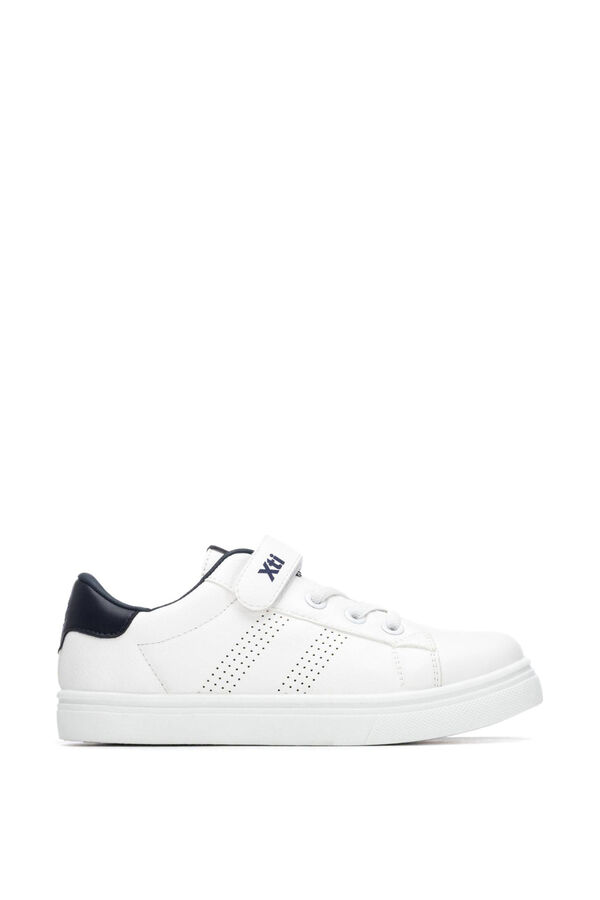 XTI Kids Velcro fastening trainers white