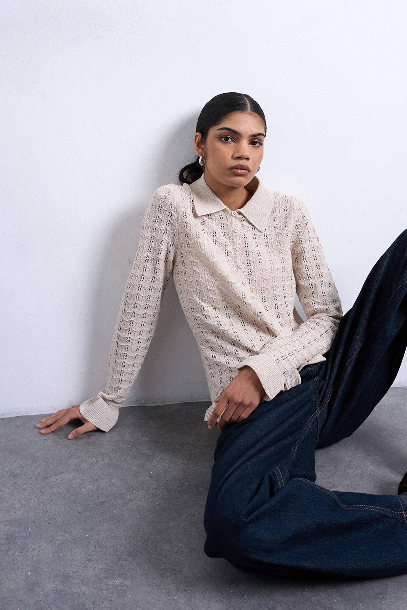 Topshop Casaco de malha de manga comprida