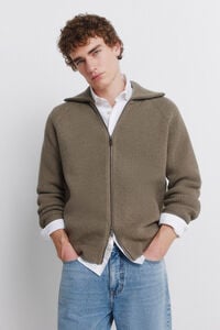 Springfield Cardigan ribbed knit jersey-knit