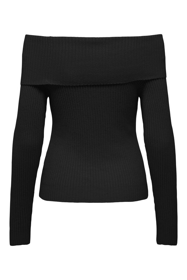 Only Camisola com gola gola preto