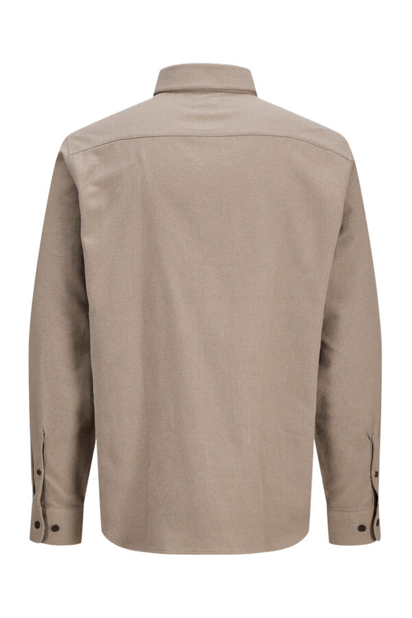 JJ REBEL Camisa cl&aacute;sica sarga tostado