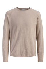 Jack & Jones PLUS Basic long sleeve jumper nude