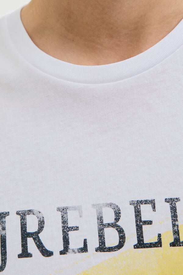 JJ REBEL Relaxed Fit T-Shirt Wei&szlig;