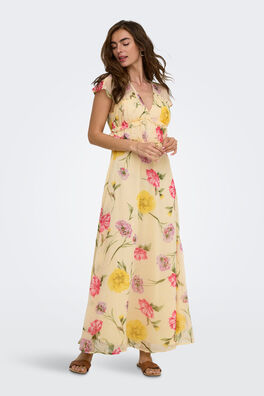 Vestido largo estampado floral