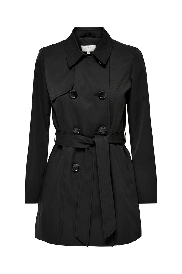 Springfield Classic cotton trench coat black