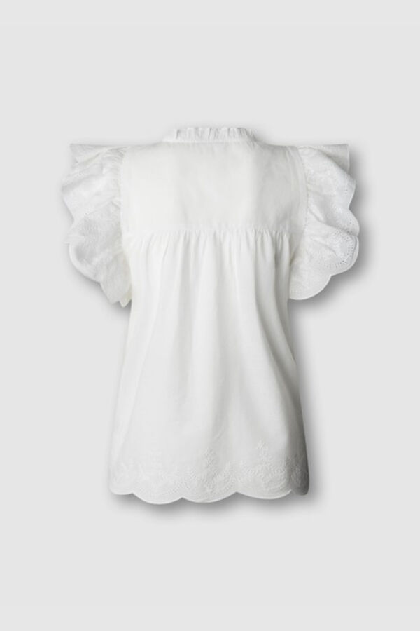 Pepe Jeans Butterfly sleeve shirt beige