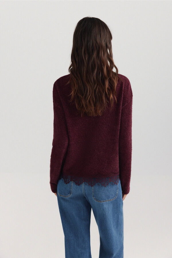 Springfield Lace fine long sleeve jumper printed
