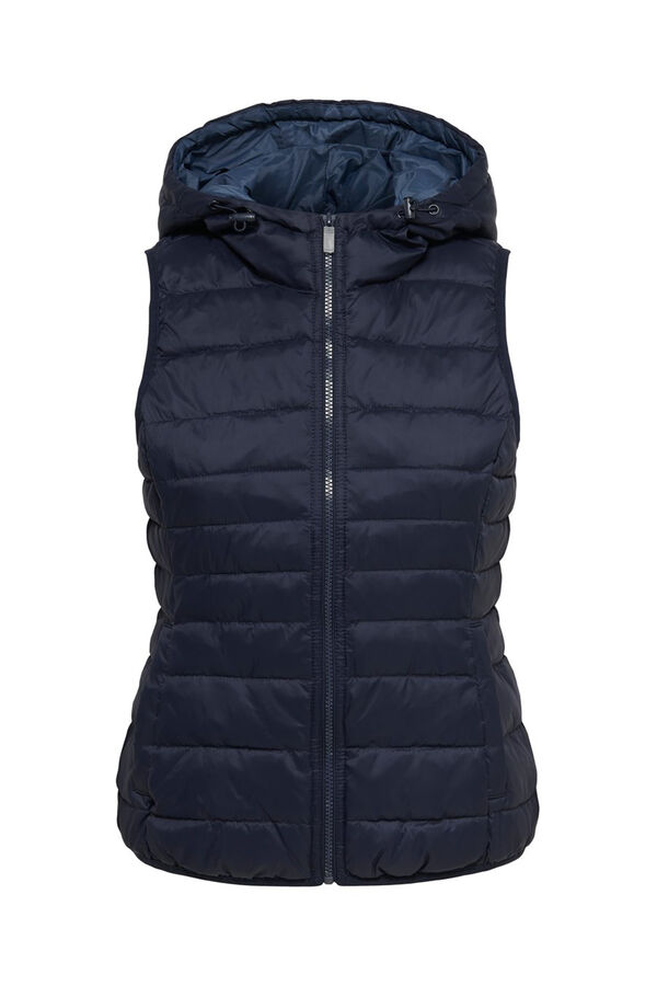 Springfield Ultralight padded vest with hood bluish