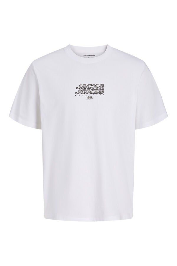 Jack & Jones Camiseta b&aacute;sica manga corta blanco