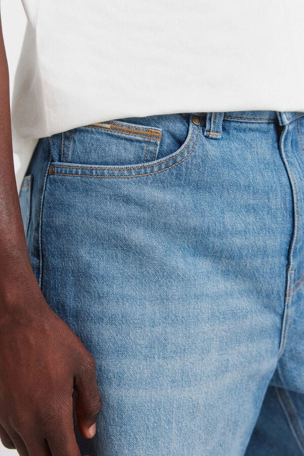 Springfield Denim regular fit Bermuda shorts blue