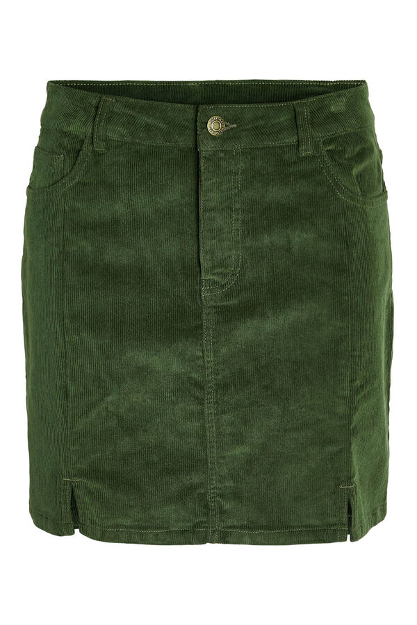 Springfield Short corduroy skirt zelena
