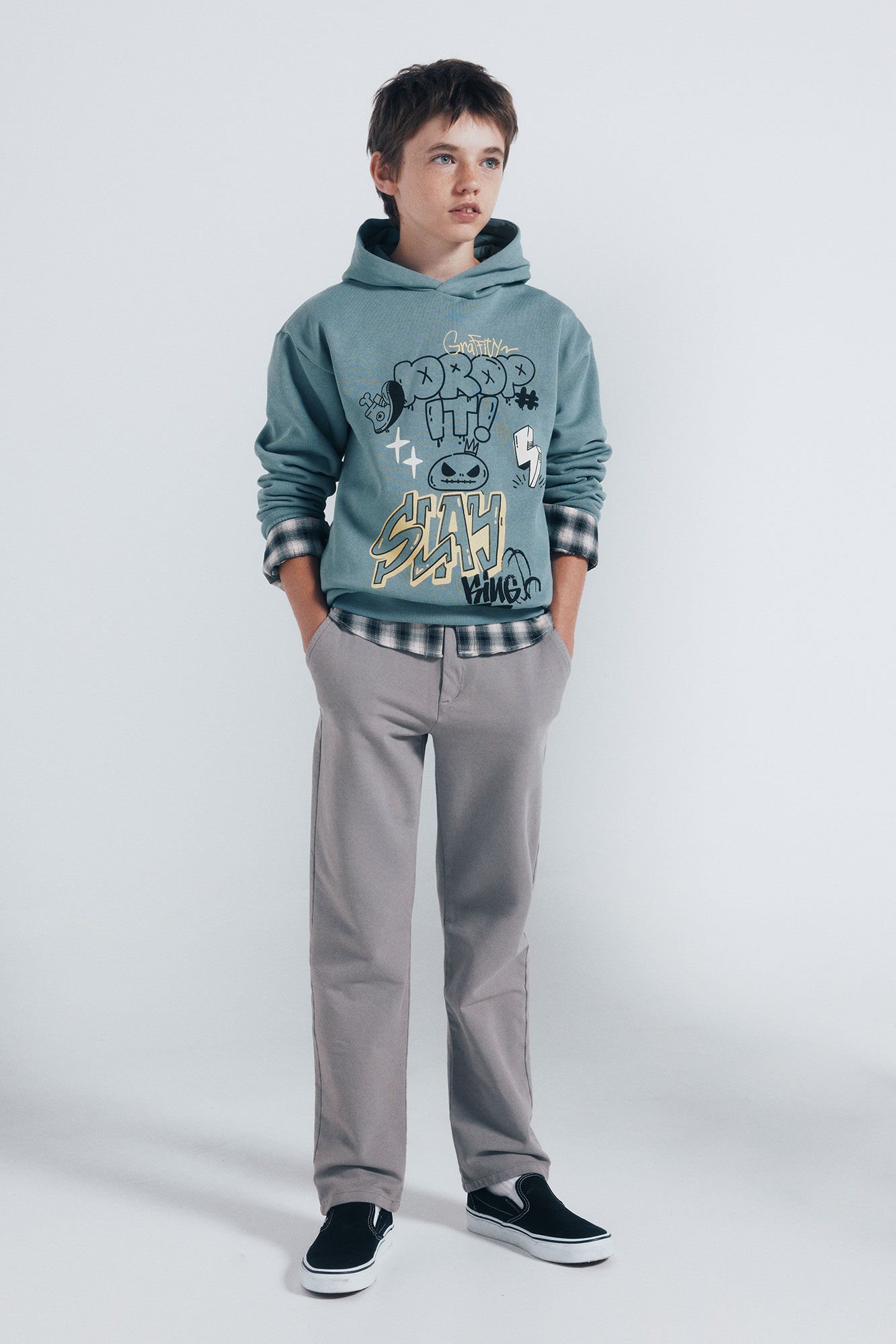 Springfield Kids Boys' slim-fit comfort chinos pants