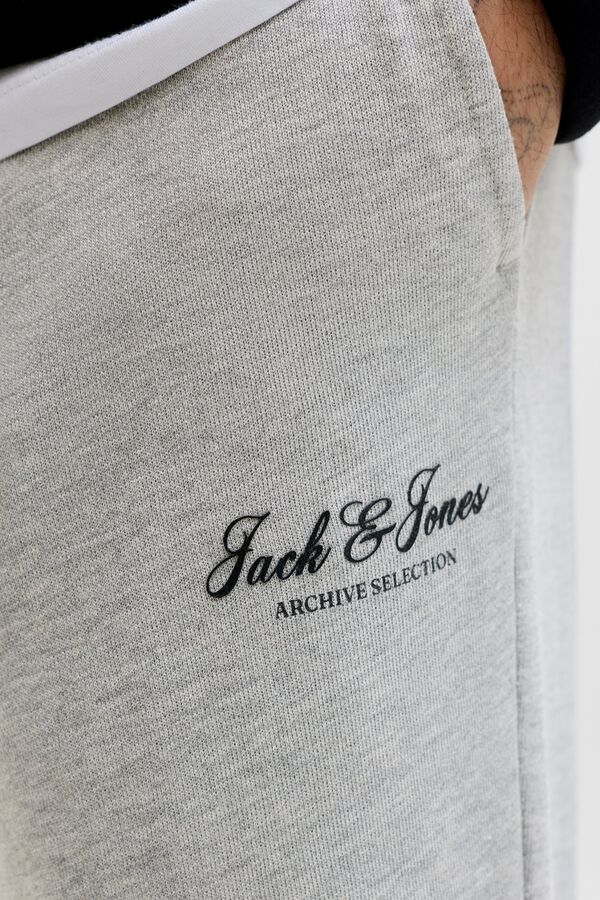 Jack & Jones Pantal&oacute;n jogger con logo gris