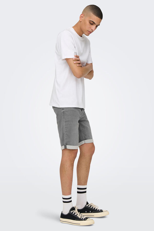 Only & Sons Denim Bermuda shorts grey