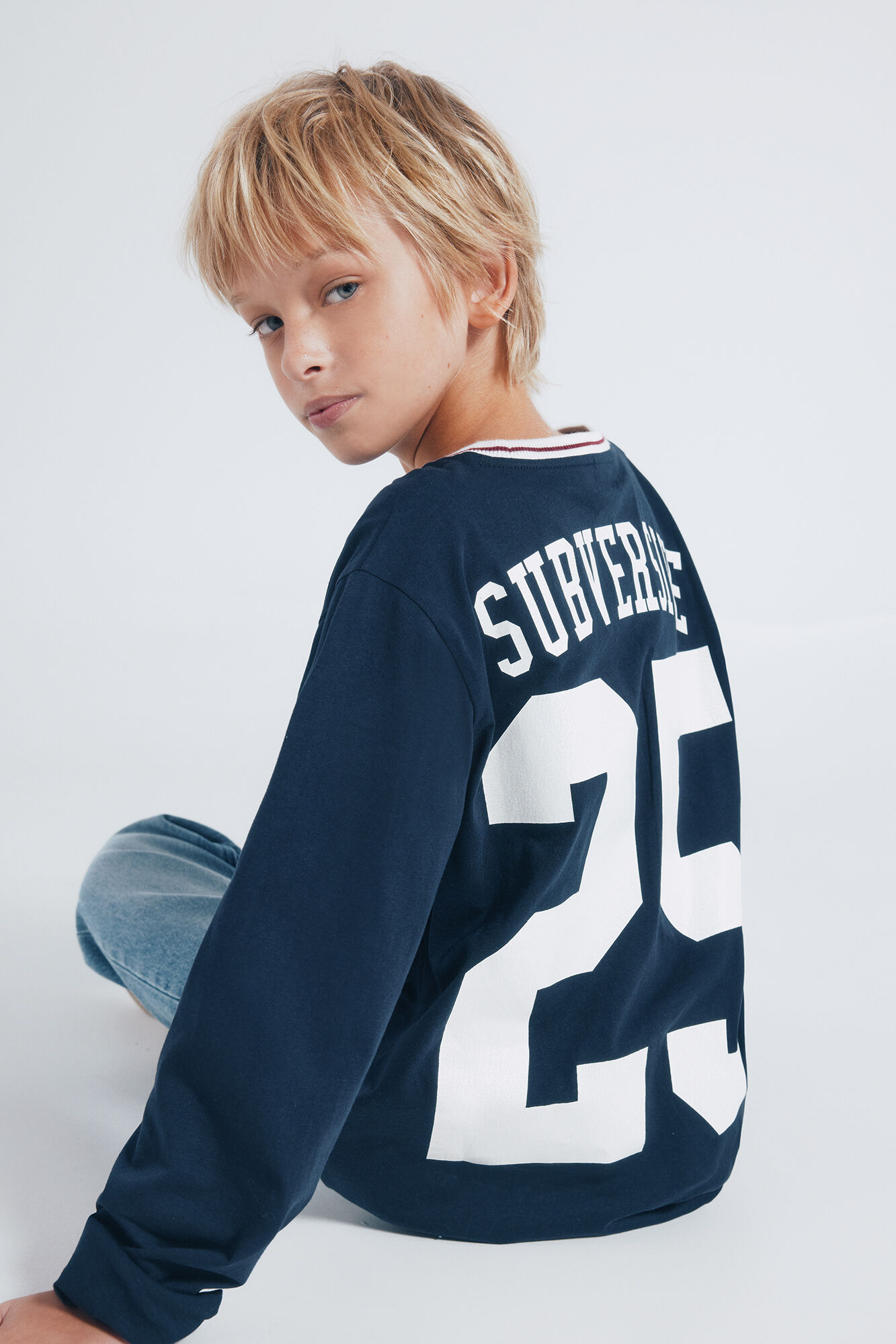 Springfield Kids Camiseta de manga larga varsity ni&ntilde;o