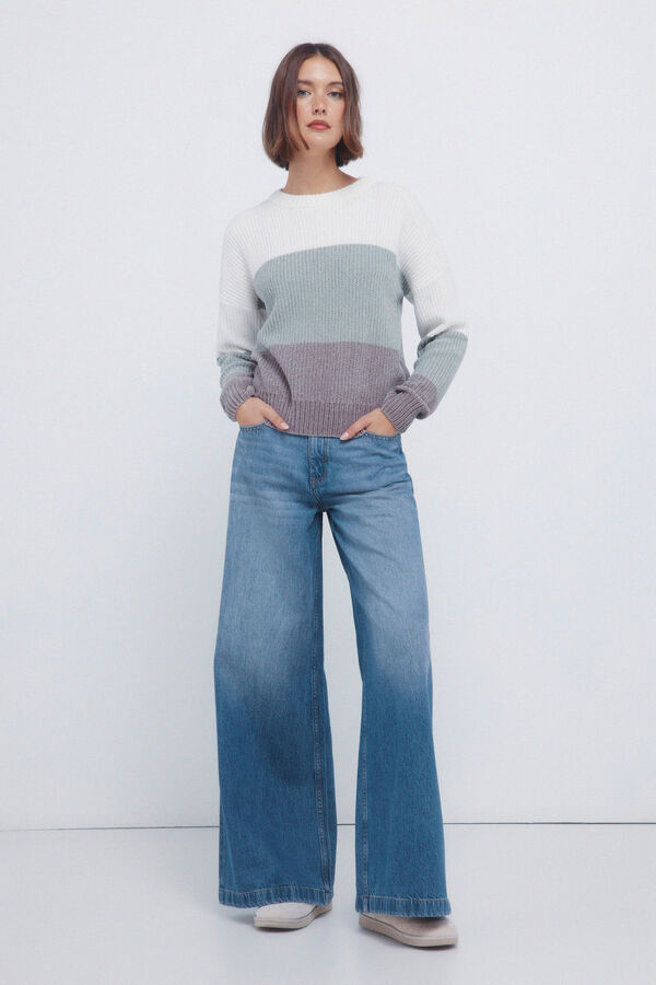 Springfield Chenille striped jumper green