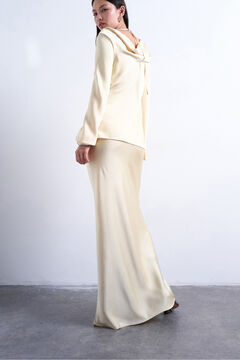 Topshop Falda larga satinada.