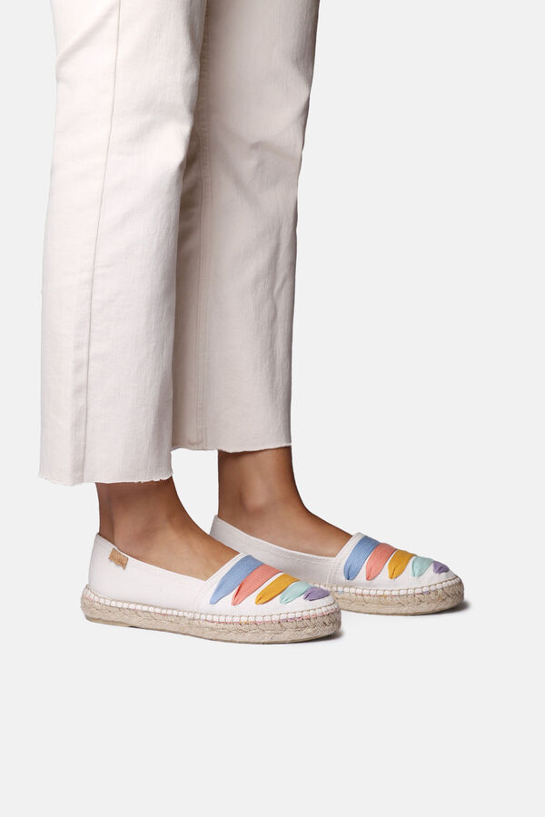 Toni Pons Flat espadrille with ties white