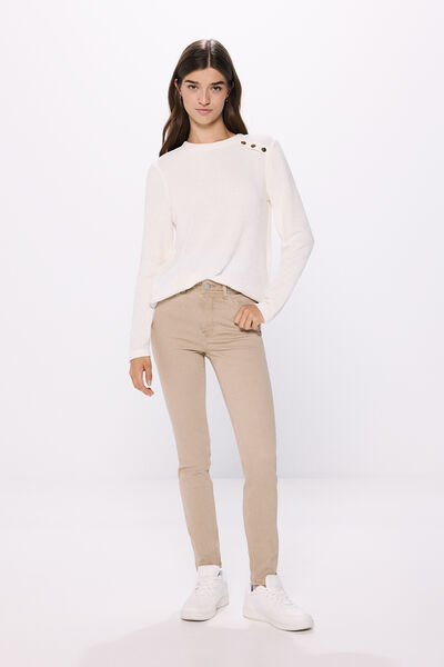 Springfield Pantalón Slim Color beige