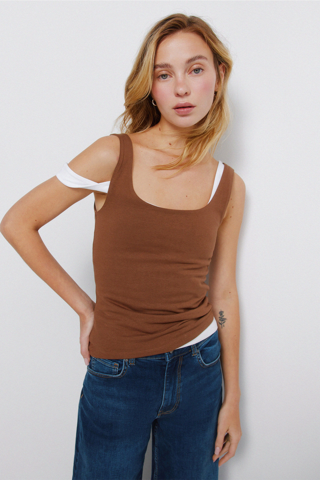 Springfield Double fabric vest top