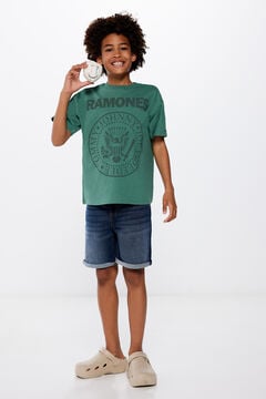 Springfield T-shirt Ramones rapaz verde