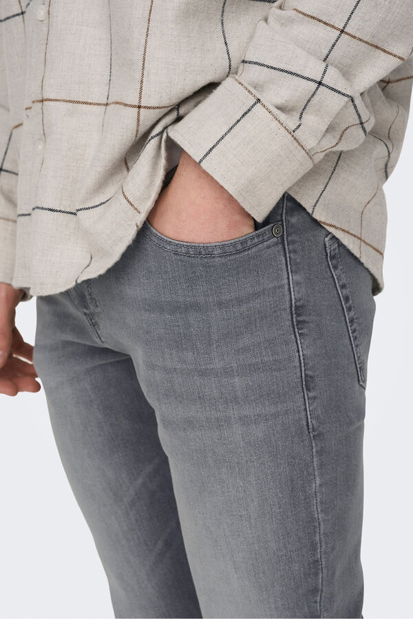 Only & Sons Jeans slim fit. Grau