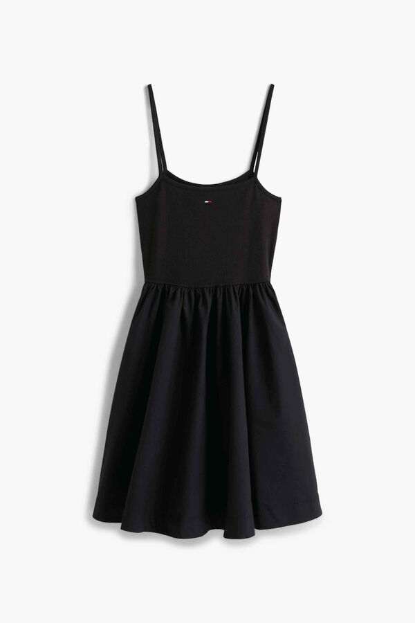 Tommy Jeans Vestido mini de tirantes negro