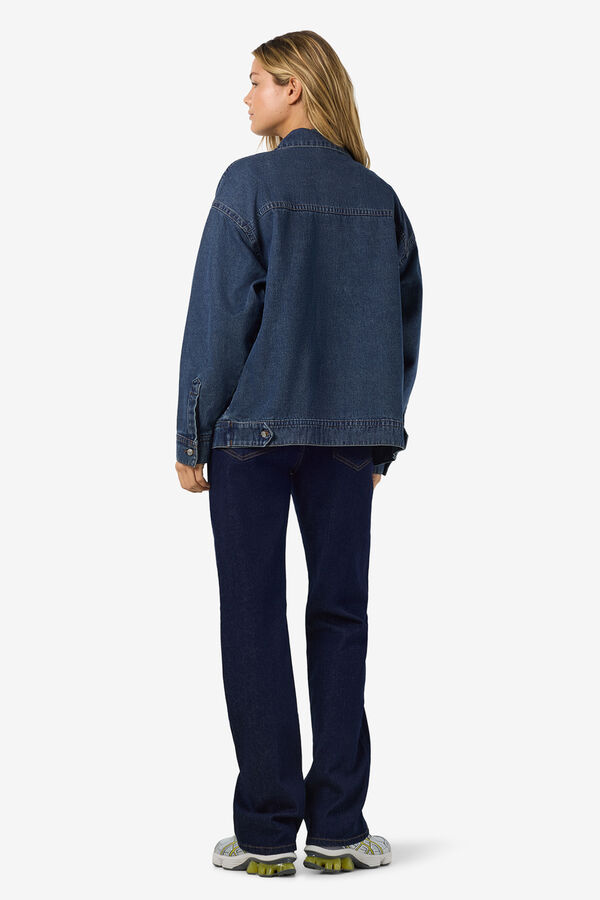 Noisy May Oversize denim jacket blue
