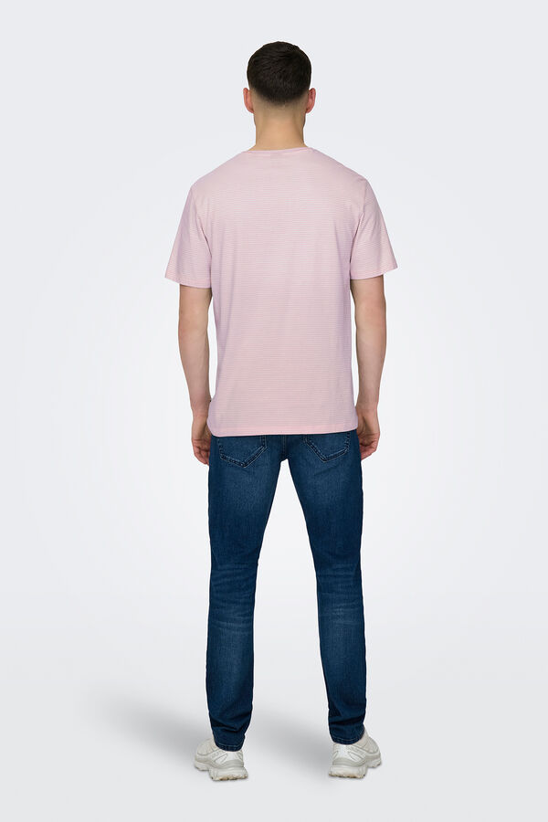 Only & Sons Camiseta manga corta bolsillo morado/lila