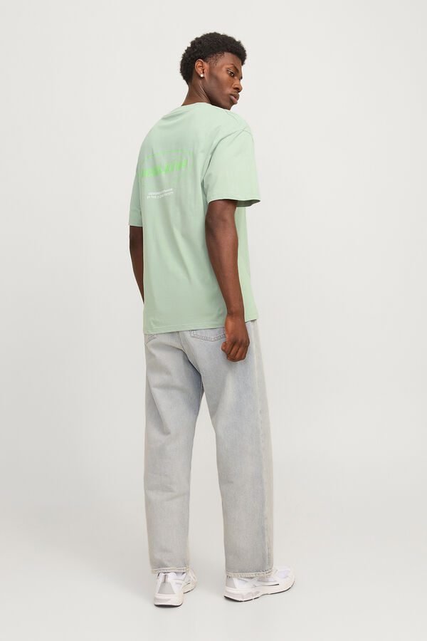 Jack & Jones T-shirt back print verde
