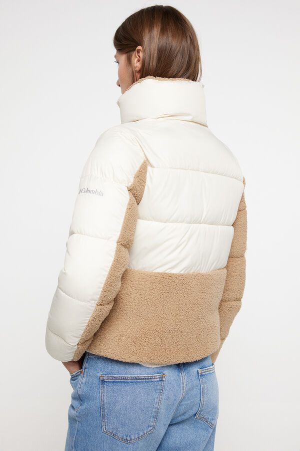 Springfield Wattierte Hybrid-Jacke aus Sherpa-Fleece Columbia Leadbetter Point™ für Damen braun