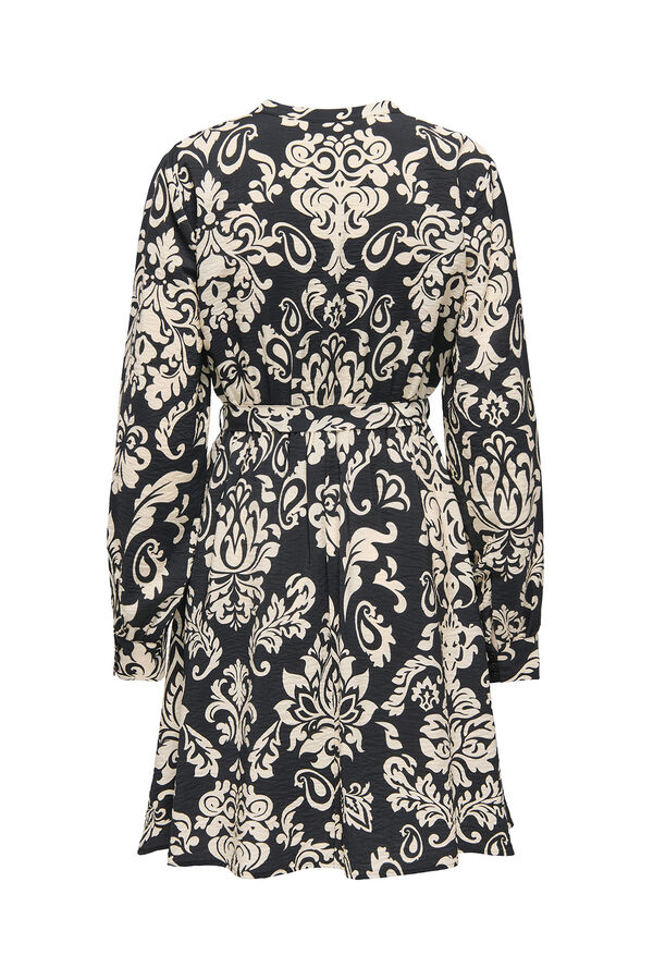 JDY Vestido corto estampado negro