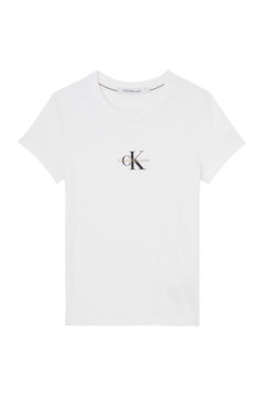 Springfield T-shirt de manga curta com logo branco