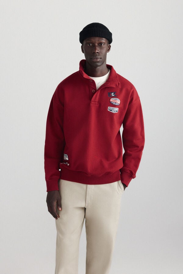 Springfield Patches sweatshirt burgundy