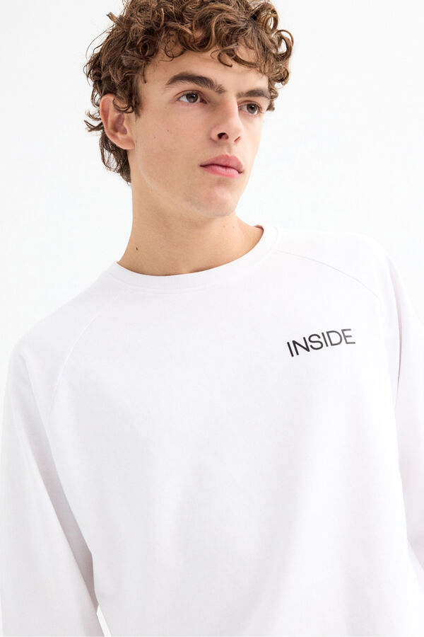 Inside Sudadera B&aacute;sica Logo blanco