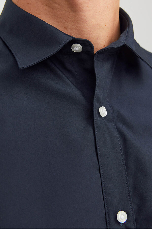 Jack & Jones poplin dress shirt blue