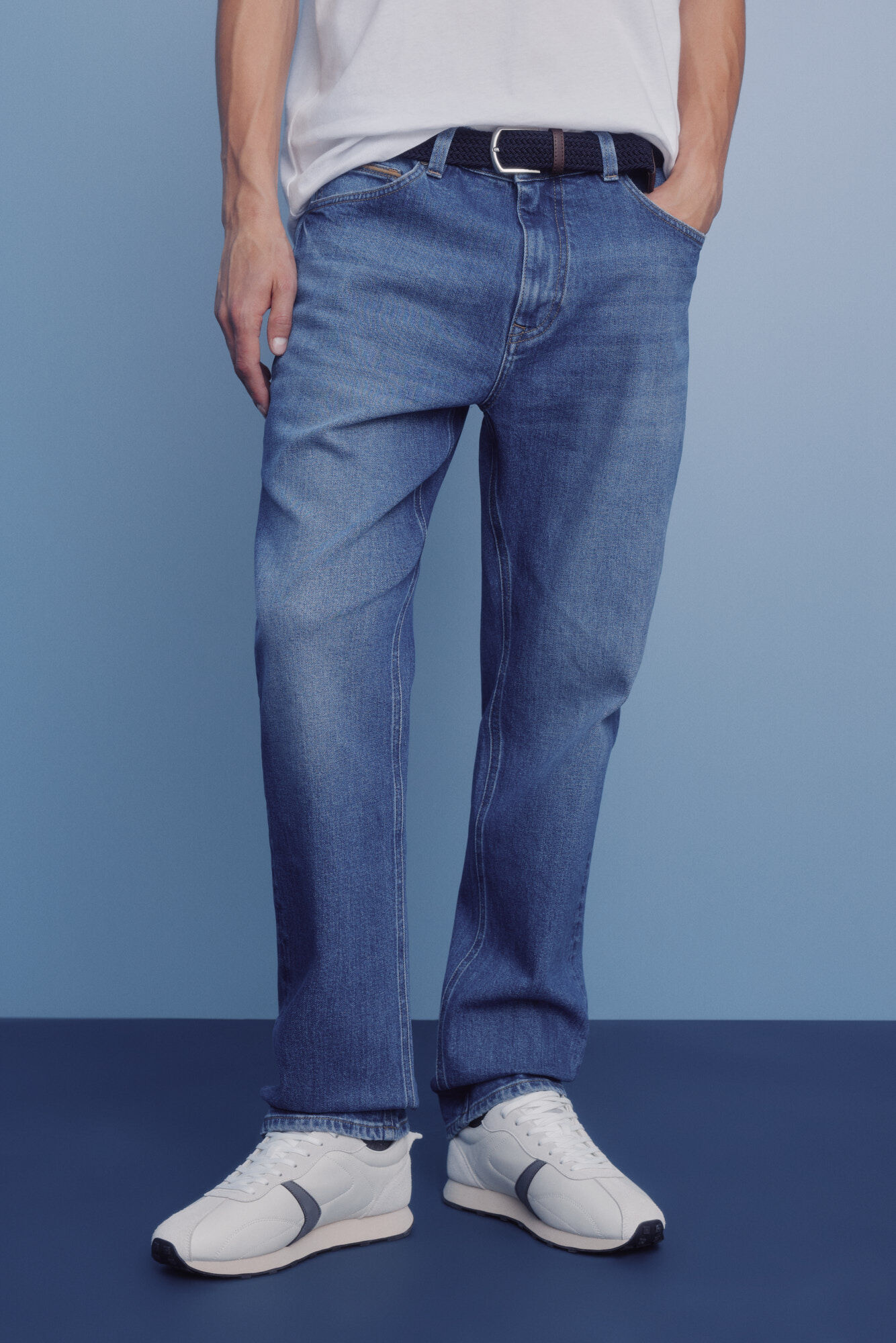 Springfield Slim fit micro-printed chinos pants