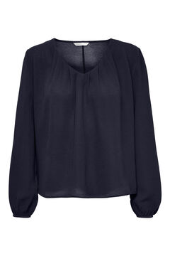 Springfield Round neck blouse with long sleeves bluish