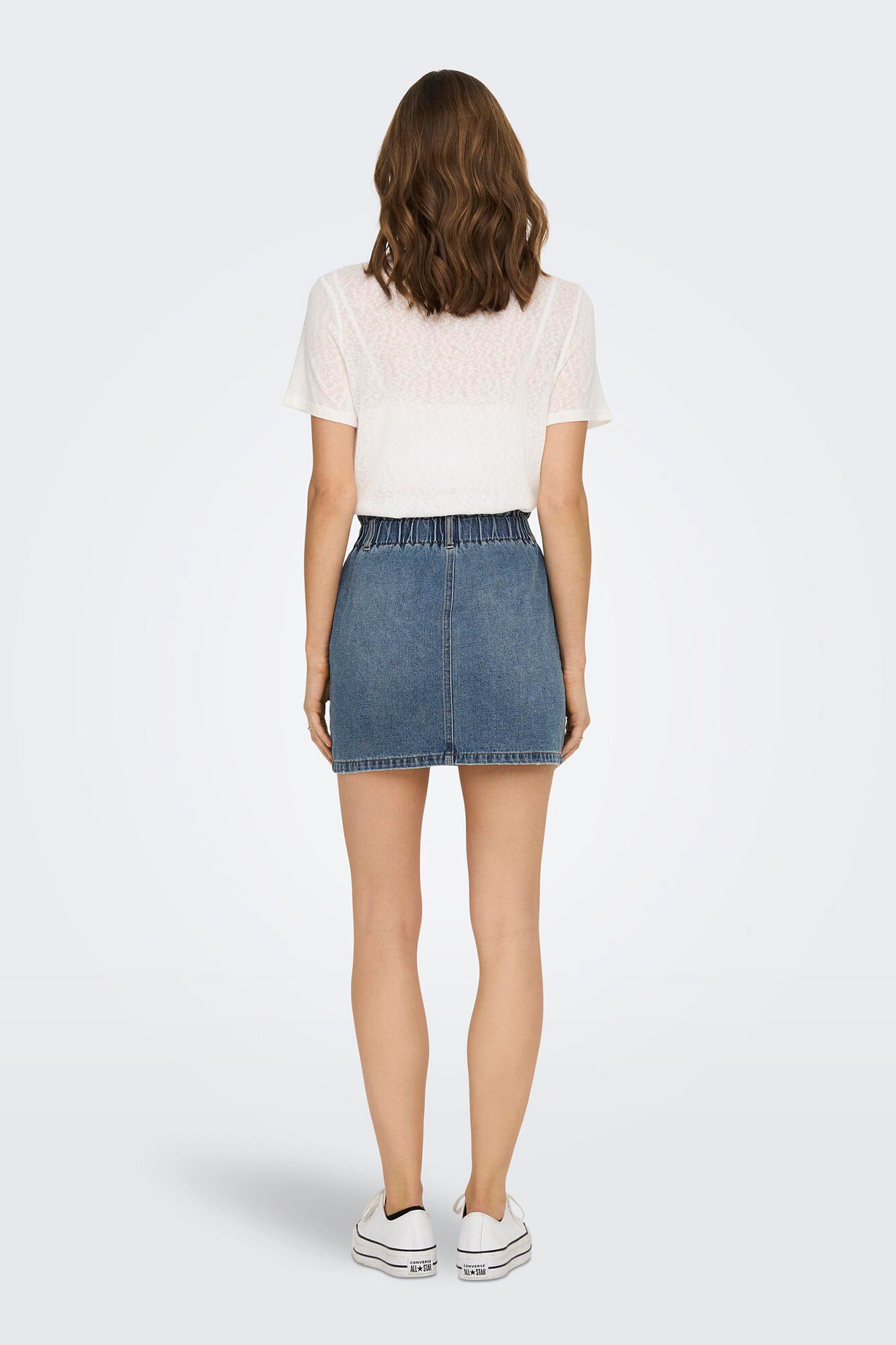 Only Saia denim curta paperbag