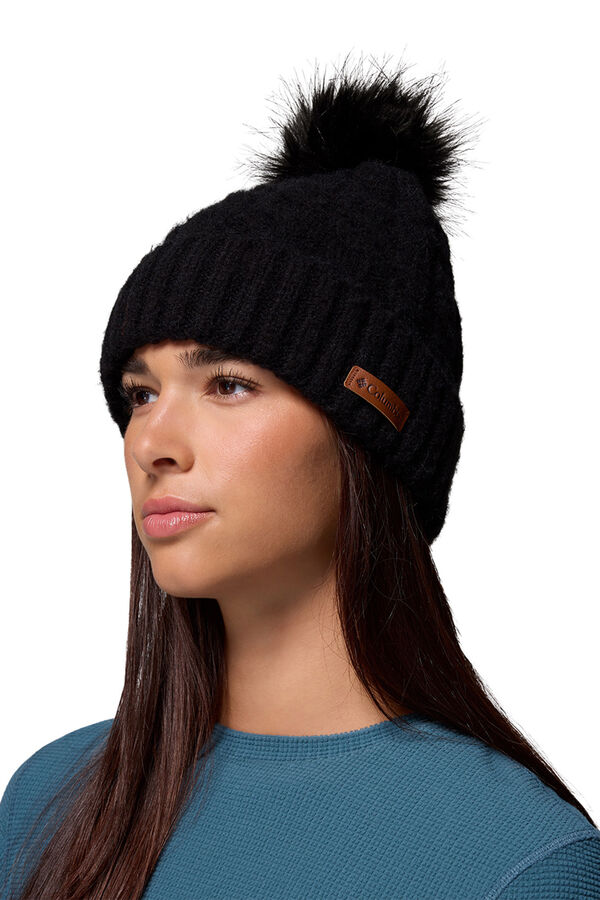 Columbia Winter Blur&trade; II Unisex Beanie with Pom-Pom black