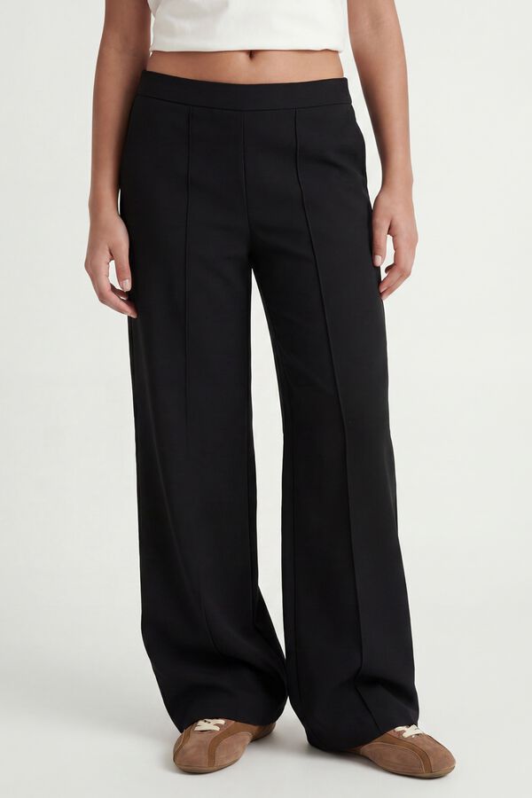 Jack & Jones Girl Wide leg trousers black